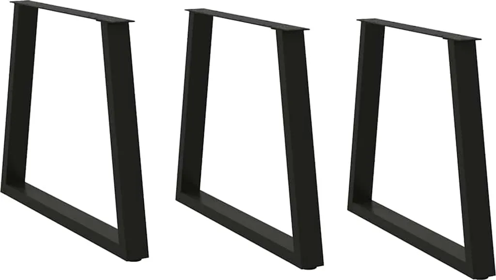 Crea il Tuo Tavolo dei Sogni: Gambe a V in Acciaio Nero 70x72 cm