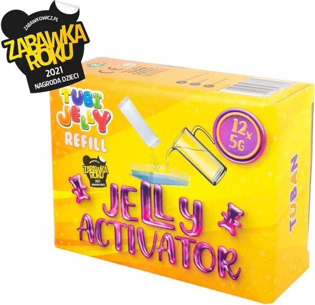 Tuban JELLY, Odlévací prášek, Vícebarevný, Dětský, 12 kusů, Obrázek produktu 