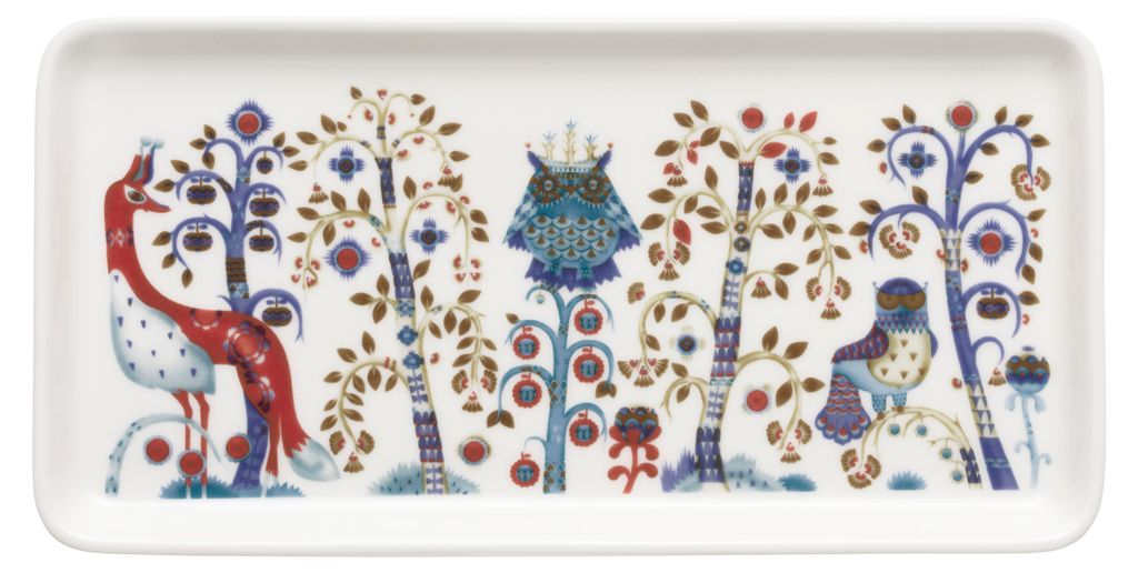 ittala Taika plate rectangle 12x24cm white 1070930