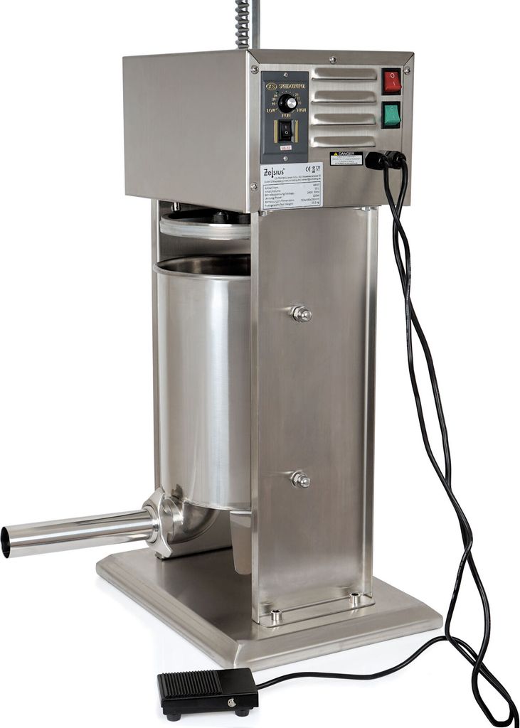 Zelsius Profi Edelstahl Wurstfüllmaschine elektrisch, 10 Produktbild