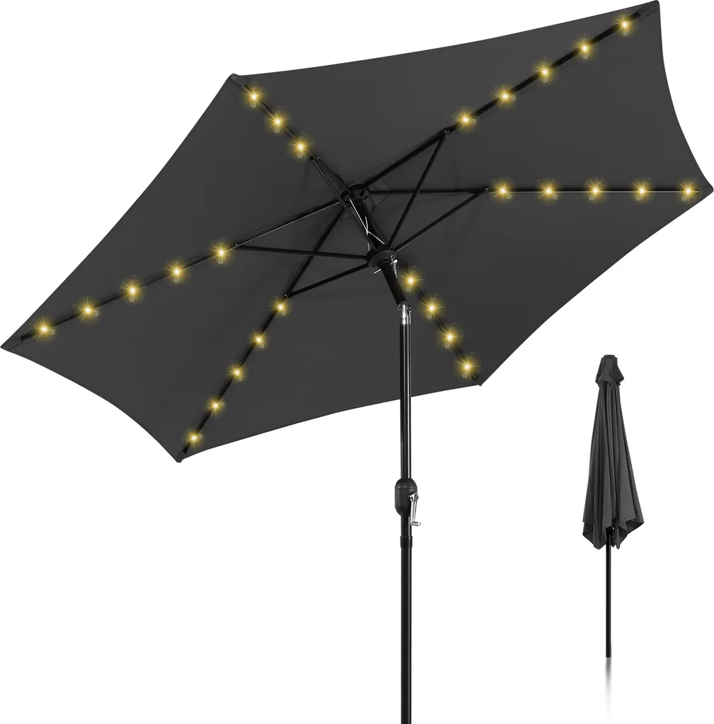 TolleTour Ombrellone Giardino 3,5m: Notti Magiche con LED Solari