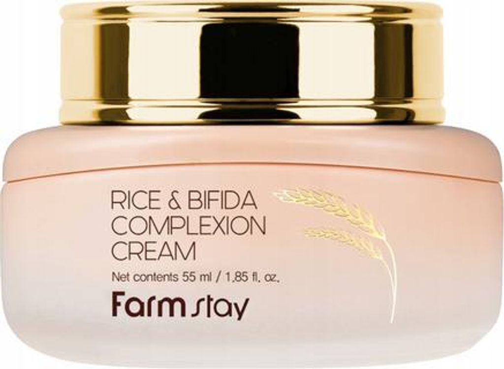 FARMSTAY Rice & Bifida Feuchtigkeitsspendende und pflegende Gesichtscreme 55 ml