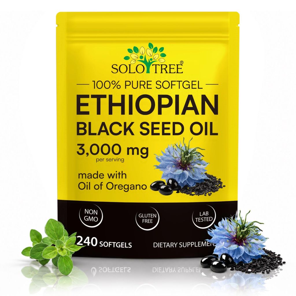 Schwarzkümmelöl Oreganoöl 3000mg Äthiopisches Nigella Produktbild 