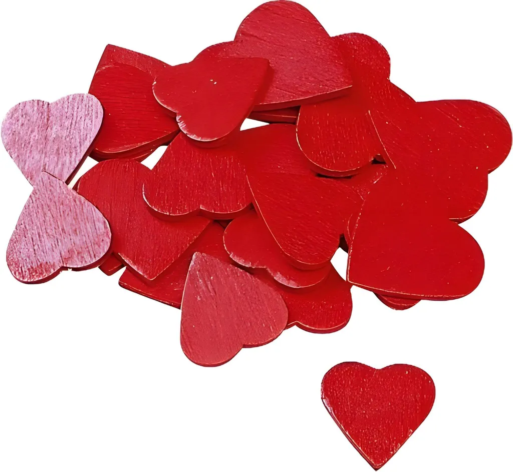 Litière de Cœurs Rouges Décoratifs pour Déco de Table Mariage et Fête