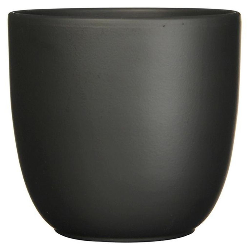 Mica Decorations Blumentopf - schwarz - Keramik - matt - Produktbild 