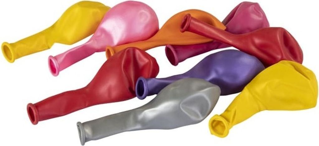 Luftballons - bunt-metallic - 10 Stück