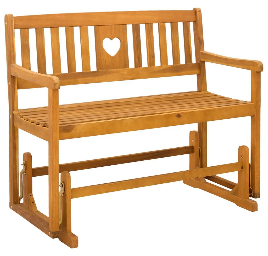 Garten Schaukeltbank Natur 110 x 59 x 97 cm Massivholz Akazie