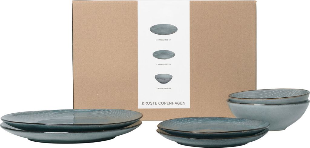 Broste Copenhagen Nordic Sea Geschirrset mittag 6tlg