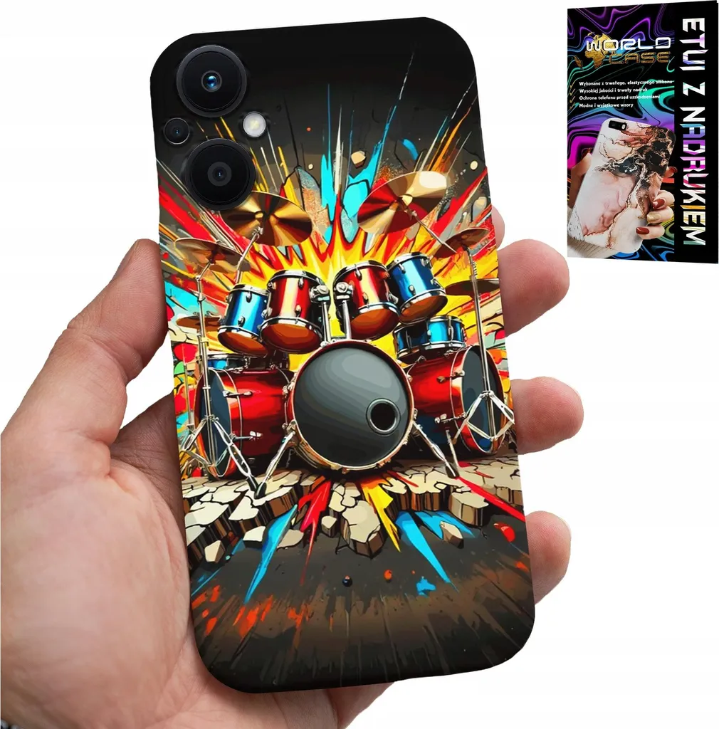 Cover Oppo Reno7 Lite 5G Rock & Roll - Custodia Batteria con Foil