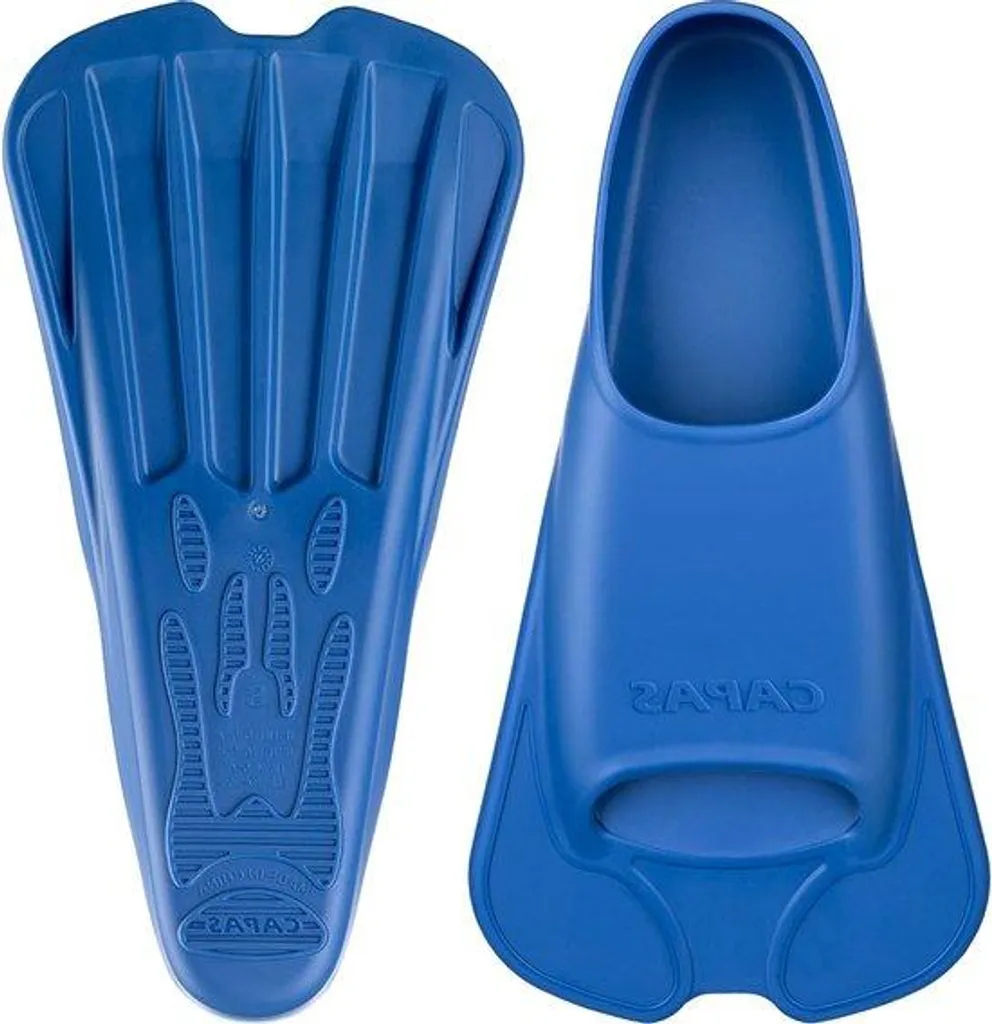Palmes pour piscine et mer XS Bleu silicone - Apprendre à nager vite