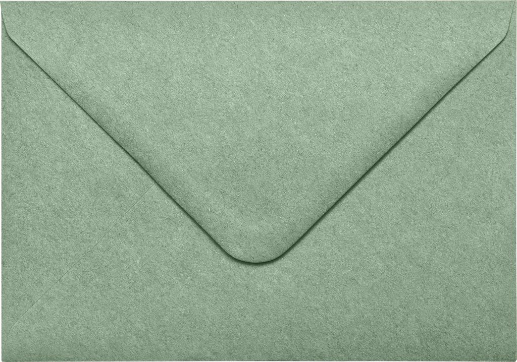 Briefumschlag Salbei Grün C6 10 Stück Kraftpapier | Hochwertige Kuverts ohne Fenster mit Nassklebung | für Karten, Einladungen, Briefpost NORDEULE