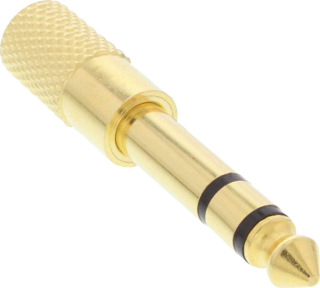 InLine® 99305P Audio Adapter, 6,3mm Klinke Stecker an 3,5mm Immagine del prodotto 