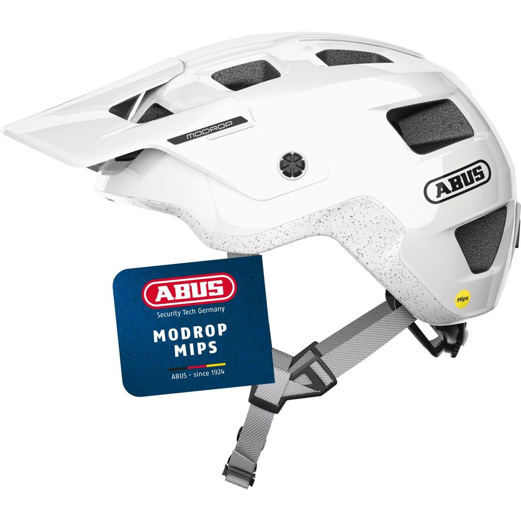 Kask Abus MoDrop Mips na rower biały alpejski wielkość L Zdjęcie produktu 