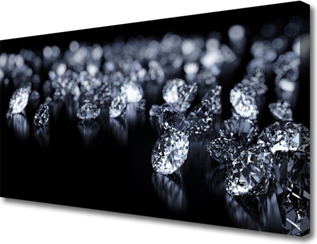 Tulup Leinwand-Bilder 100x50 Wandbild Canvas Kunstdruck Diamanten Kunst