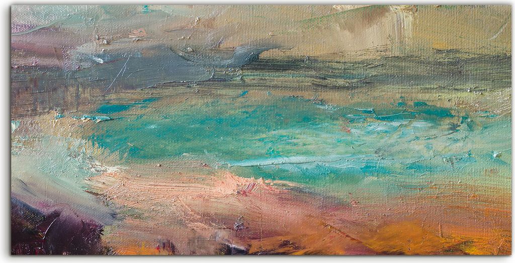 Coloray Acrylbild 100x50 Wandbild Acrylbilder Deko abstrakte farbenfrohe Abstraktion