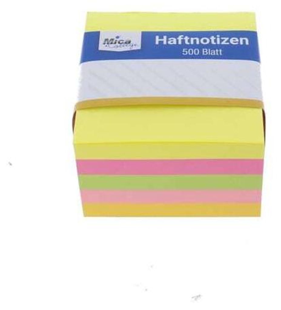 Haftnotizen - 500 Blatt - bunt Produktbild 