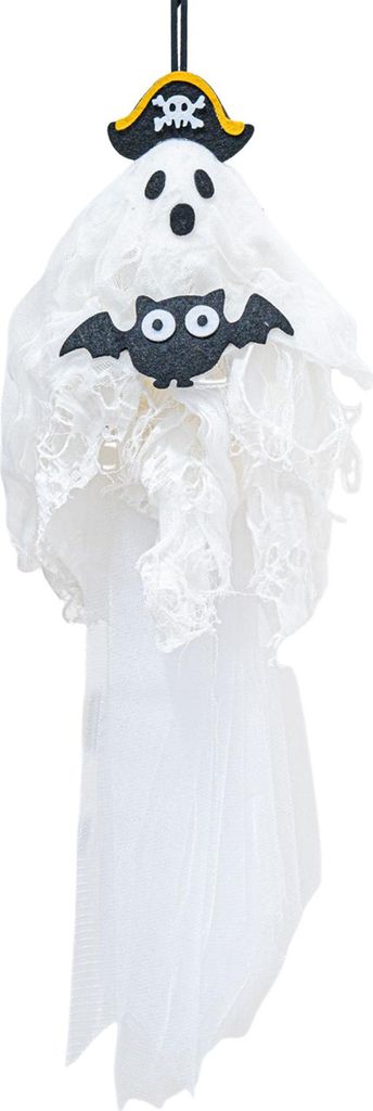 Halloween-Geisterdekoration zum Aufhängen, gruseliger fliegender Piratengeist mit Kürbis/Fledermaus/Spinne für Baumdekoration im Innen- und Auß...