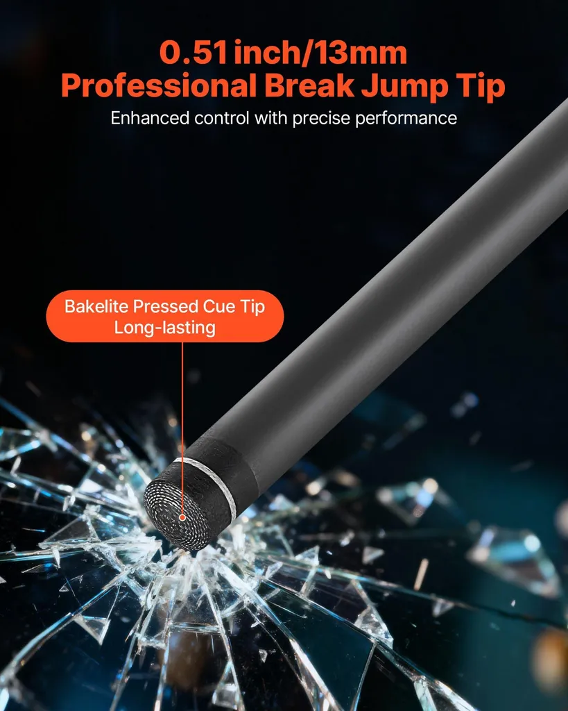 Queue de break et jump pour billard américain - Structure hybride 147 cm