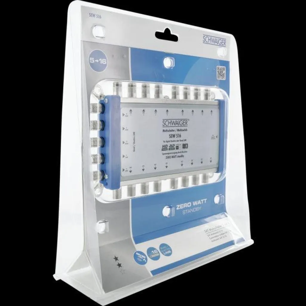 Multicommutateur satellite 5 entrées 16 sorties Schwaiger SEW516 531