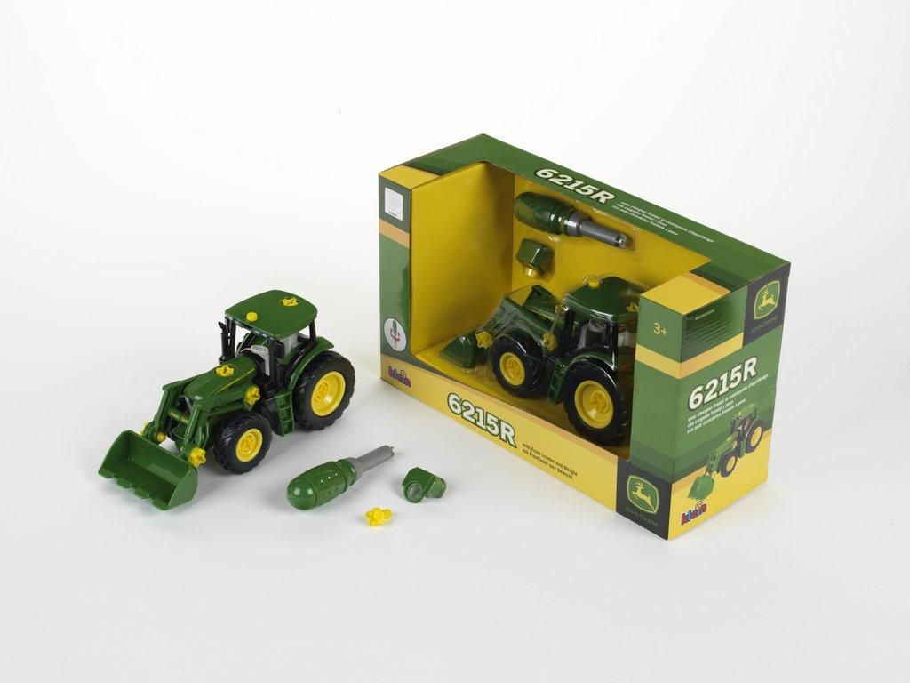 Tomy John Deere Mini Lampe De Poche Tracteur Johnny – 2 En 1, Roues Libres, Jouet Interactif