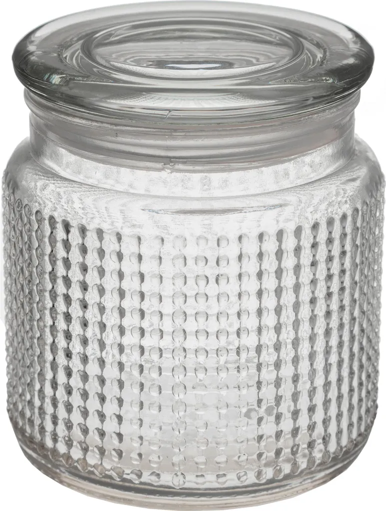 Vaso in Vetro 450ml DOLCE con Coperchio - Porta Biscotti e Confetti