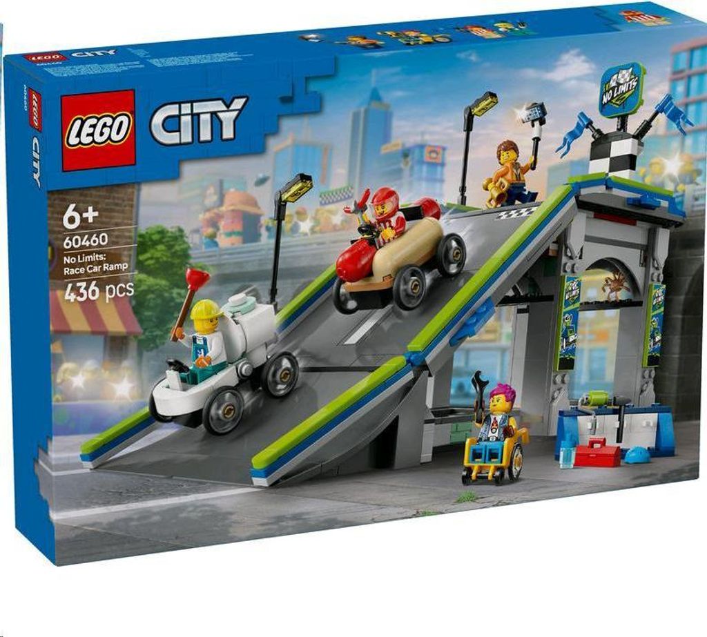 LEGO® City 60460 No Limits: Wyścig mydelniczek z rampą Zdjęcie produktu 