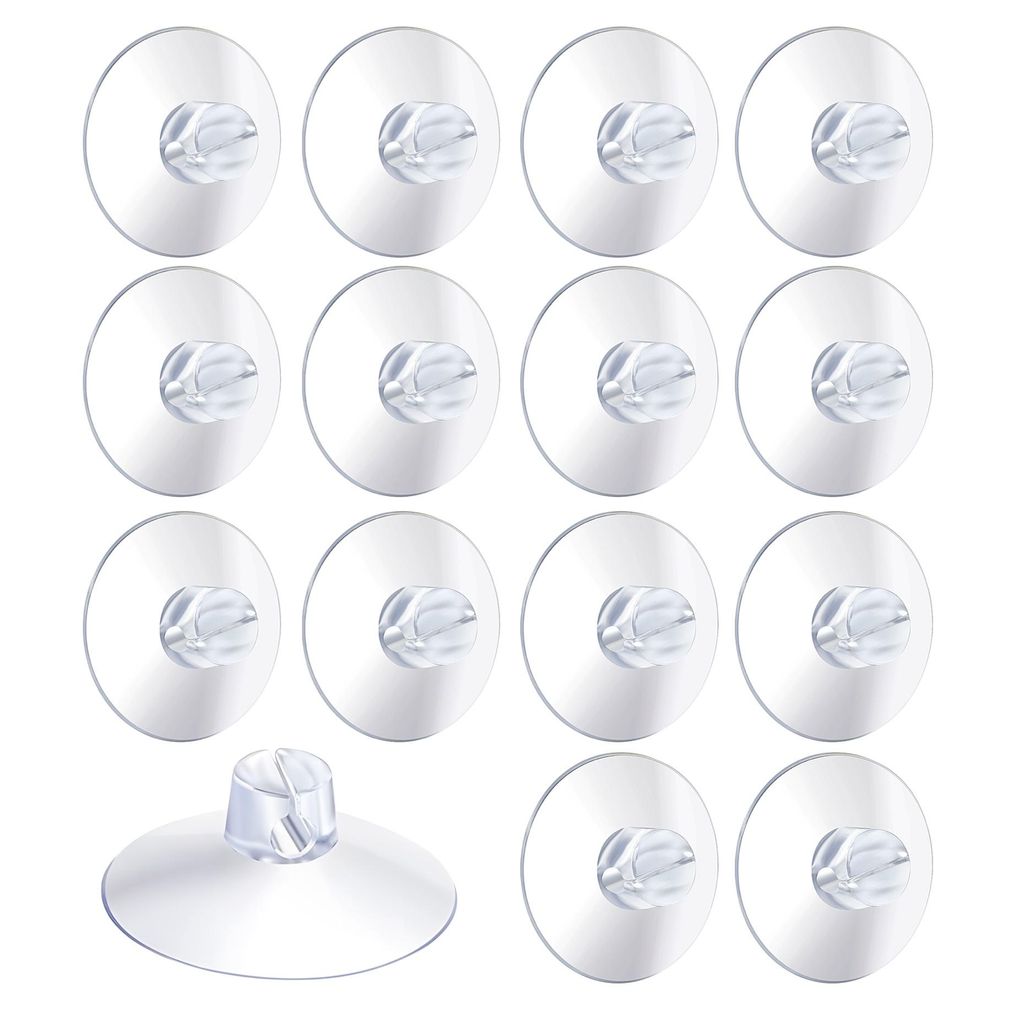 20x Saugnäpfe für Lichterketten - Saughaken - Saugnapfhalter für Fenster & Scheibe - Haken & Clips zur Halterung