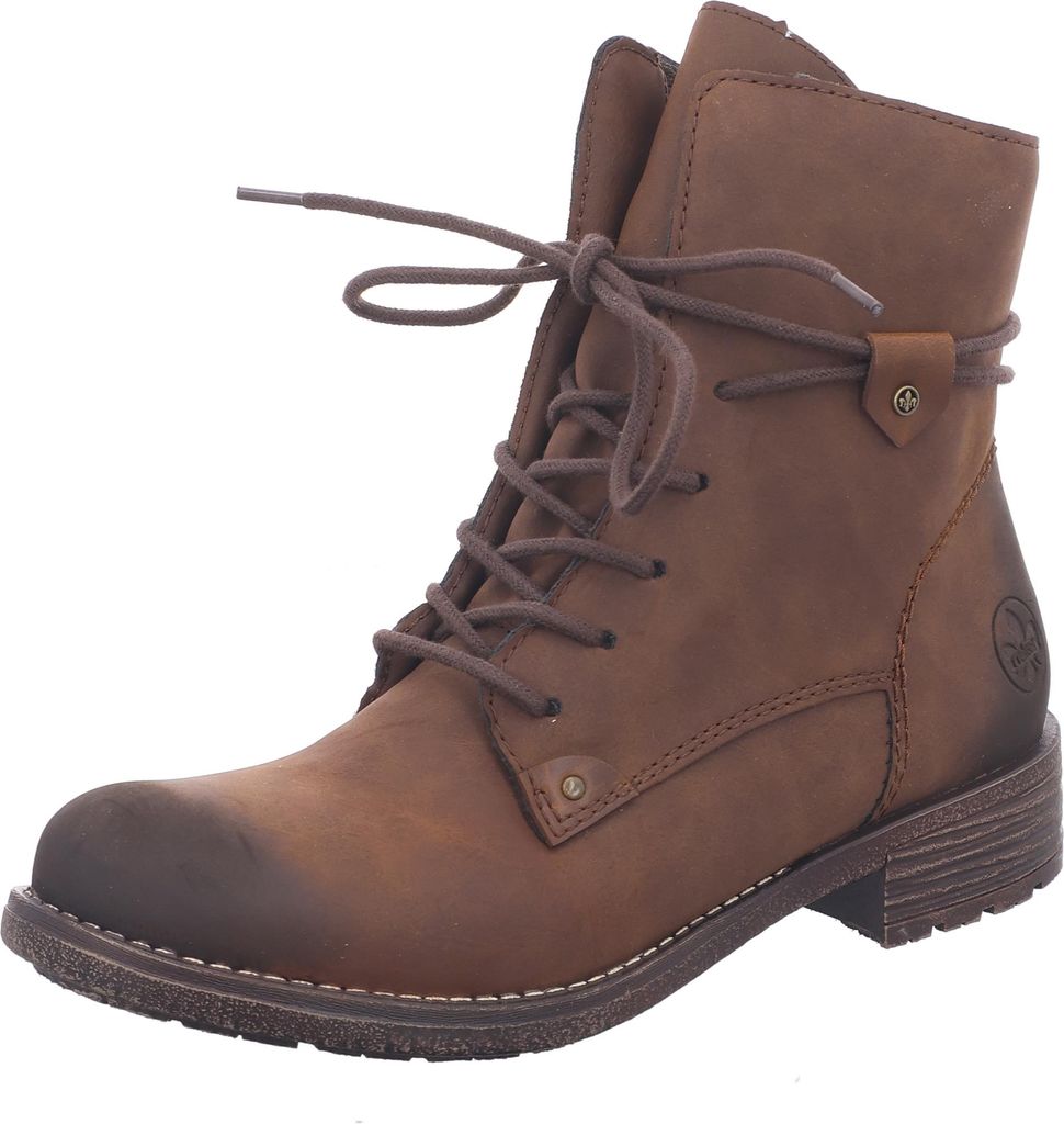 Rieker Schnürstiefel Braun in Gr. 43