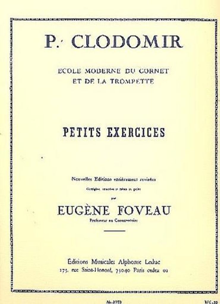 Petits exercices pour cornet outrompette