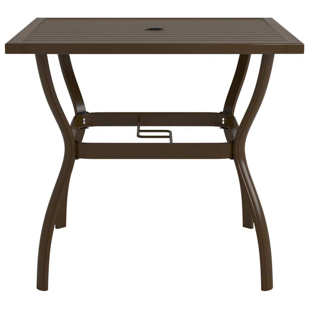 "SALE 2026"Gartentisch/Terrassentisch - HOMMIE - elegantes Design - Braun 81,5x81,5x72cm Stahl - Gartentische DEMöbel494982