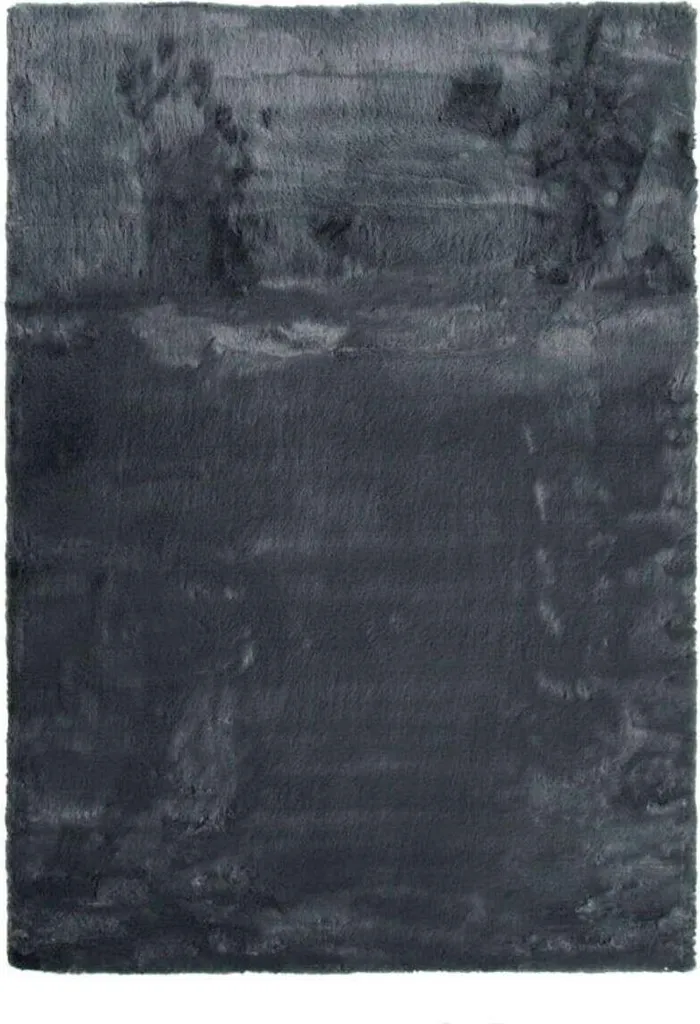 Tapis descente de lit ou salon gris foncé 160x220 - Confort Fourrure