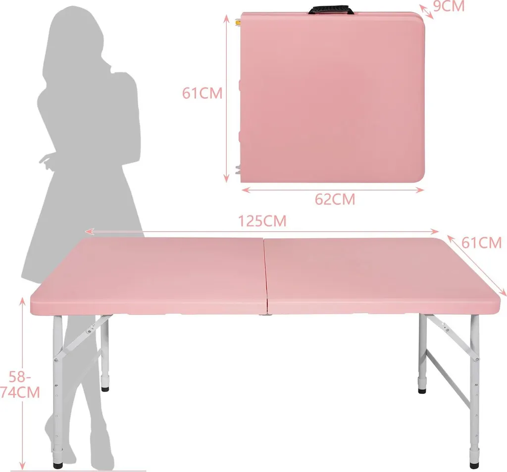 Table de camping pliable 125 cm réglable pour vos vacances nomades - 3