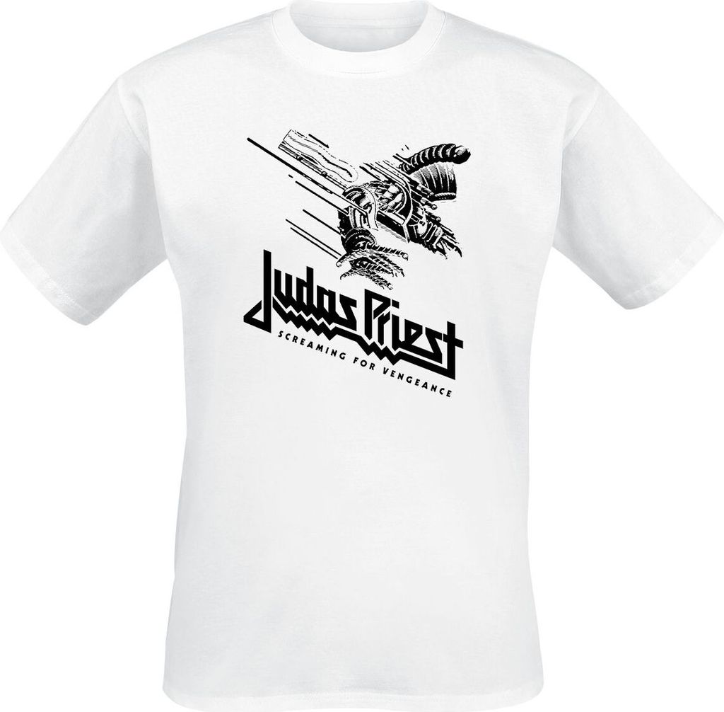 Judas Priest T-Shirt Herren Screaming For Vengeance weiß XXL