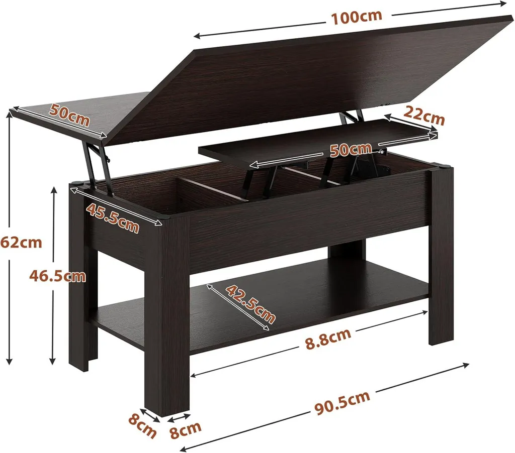 Table basse transformable KIMENICH : gagnez de l'espace avec style - 2