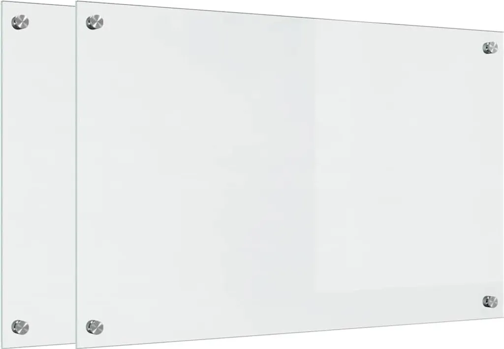 Paraspruzzi Vetro Cucina 80x50 2 Pezzi - Mai più macchie di olio sul muro