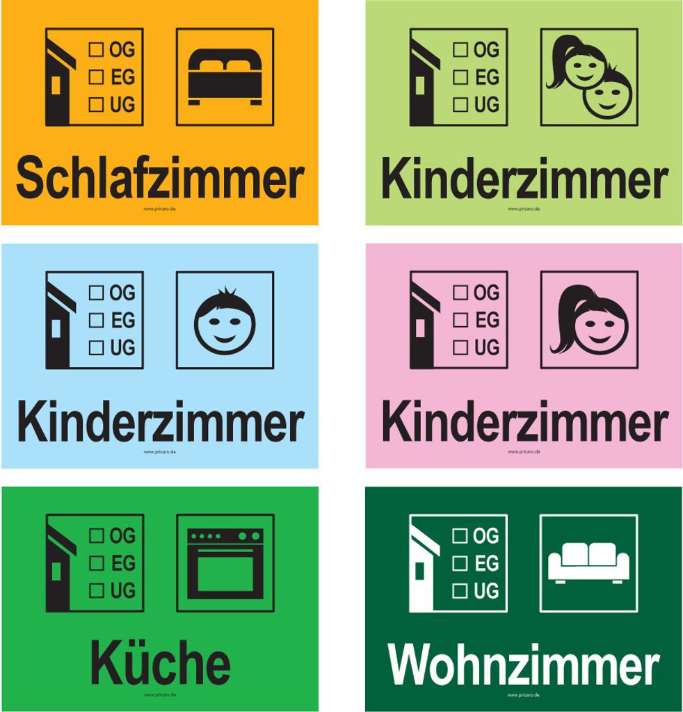 PRICARO Umzugsaufkleber "Komplettpaket Haus", 180 Stück Produktbild 