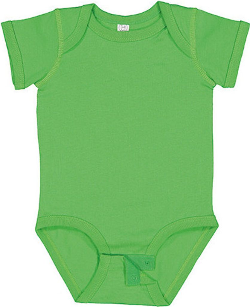Rabbit Skins Infant Fine Jersey Short Sleeve Bodysuit