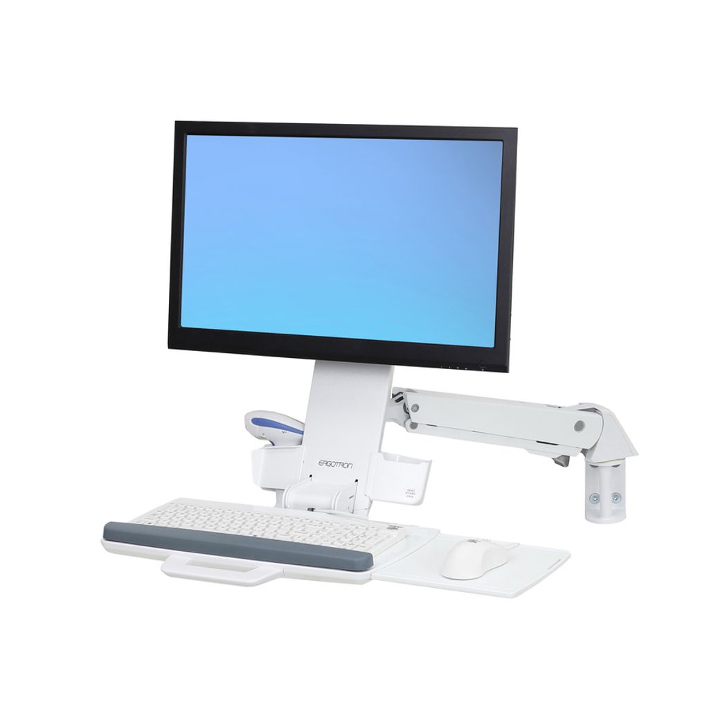 Ergotron Sit-Stand Combo - Befestigungskit (Gelenkarm, Tastatur-Tablett) - für LCD-Display / PC-Ausrüstung - Aluminium, hochwertiger Kunststoff -...