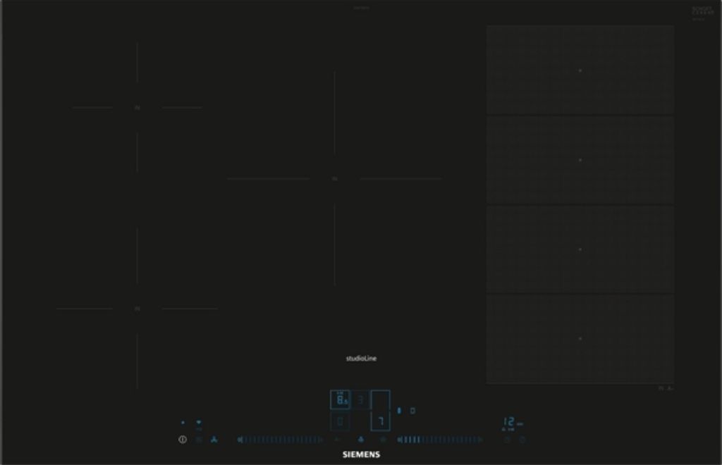 Siemens Studioline Induktionskochfeld iQ700, 80 cm, Schwarz EX877NVV6E