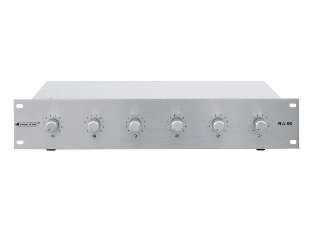 Régulateur de Volume ELA 100V 5W Omnitronic Argenté pour Haut-Parleur