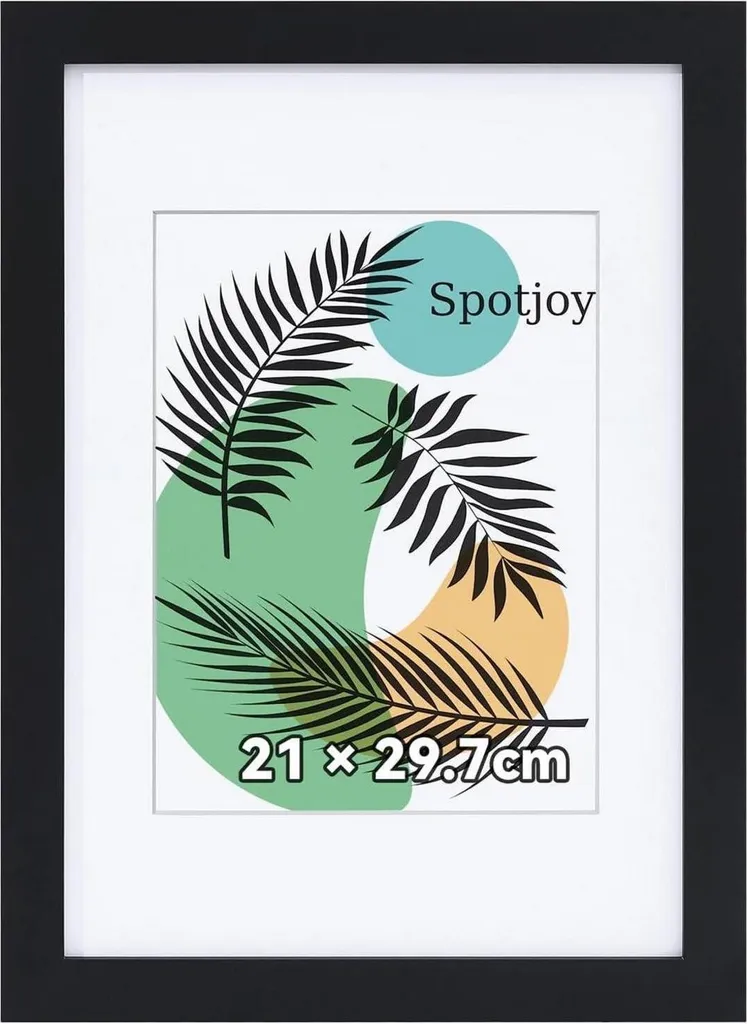 Spotjoy cornice per foto DIN A4 21x29,7cm cornice in vetro acrilico nero