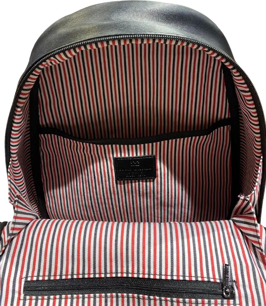Sac à dos David William Sam zippé robuste contre le mal de dos noir