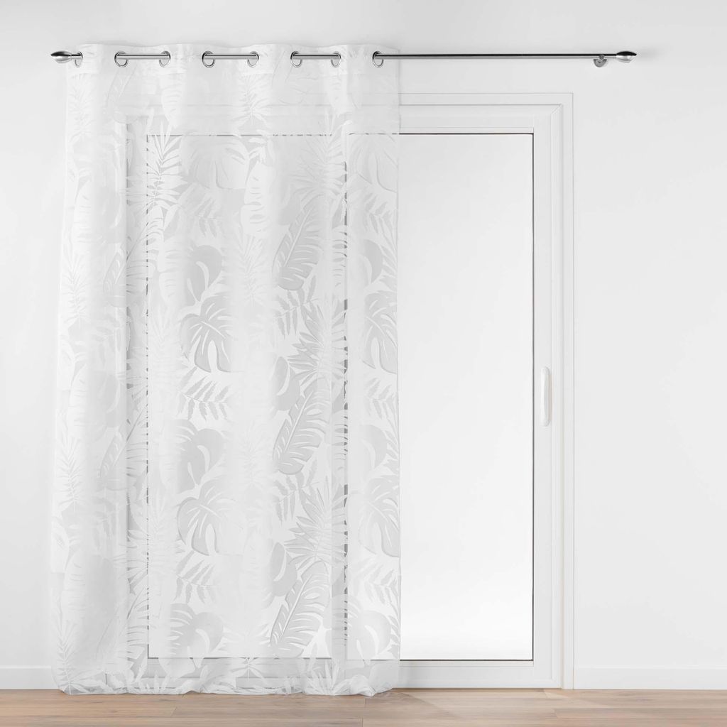 Gardine mit Pflanzenmuster MAGNOLIA, 140 x 240 cm