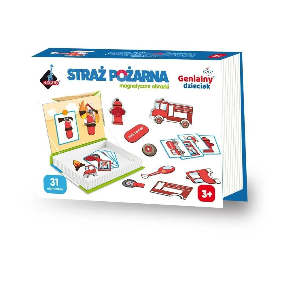 Puzzle Magnétique 110752 Pompiers Brillant - Pièces Robustes pour Enfant