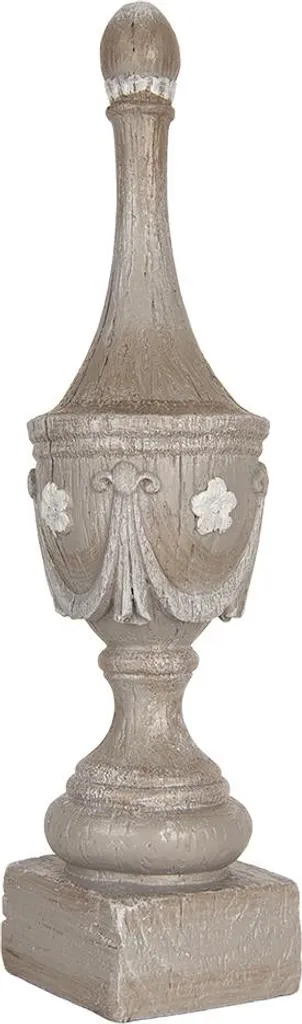 Ornement Gris Incassable Clayre & Eef 43cm - Déco Durable et Légère