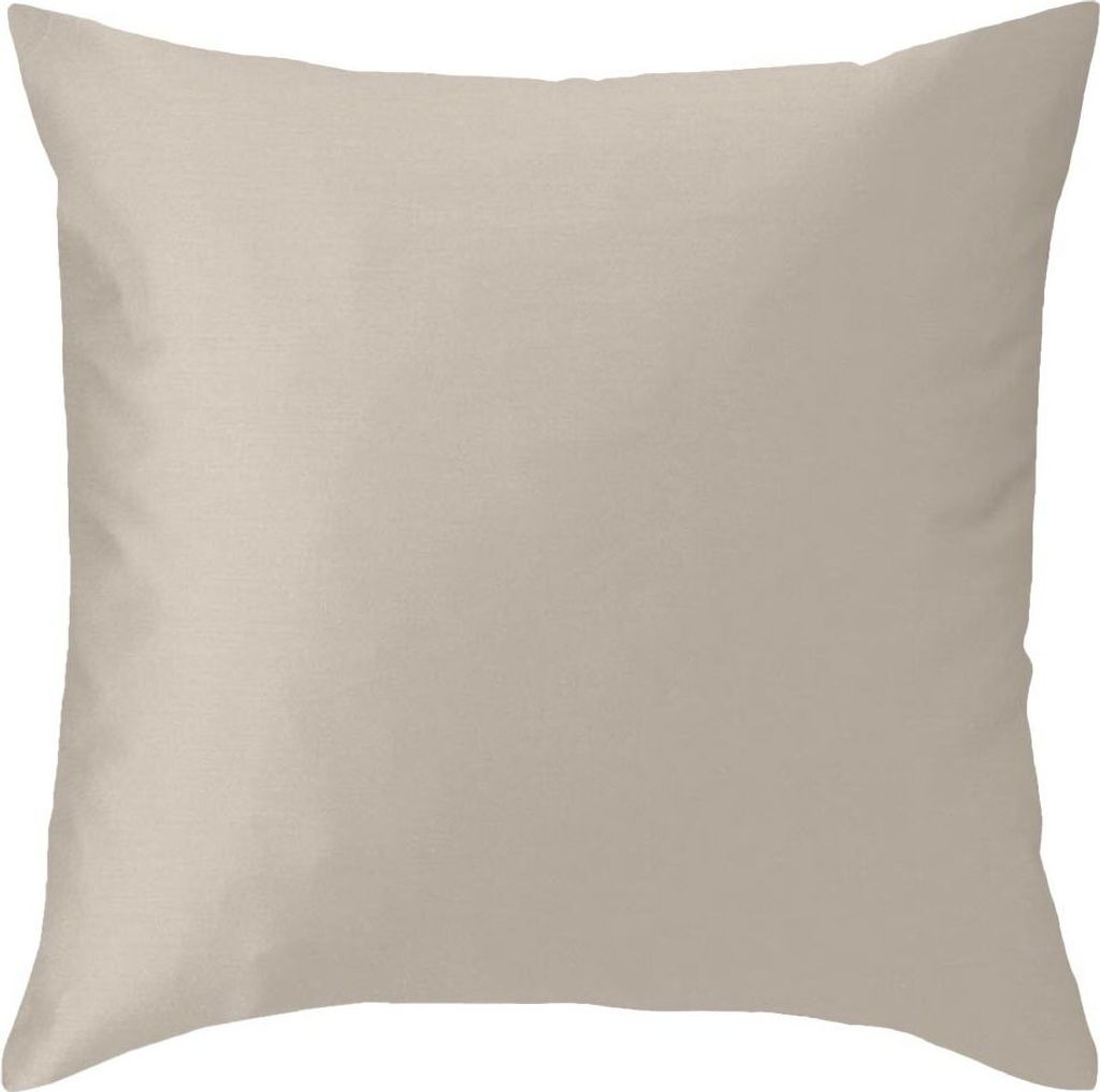 Curt Bauer Uni Mako-Satin Kissenbezug Kissenbezug einzeln 40x40 cm leinen