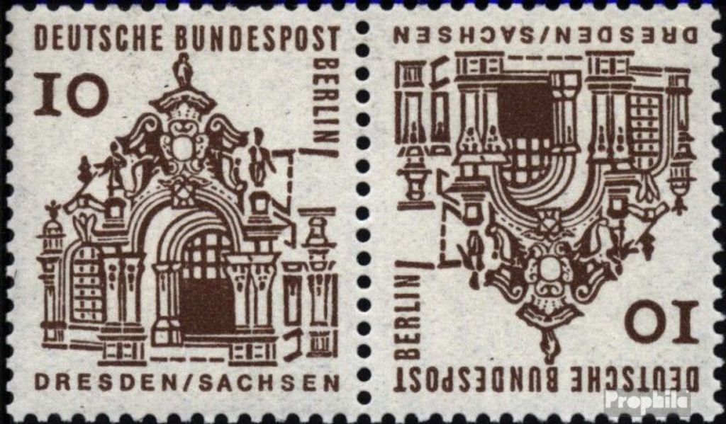 Briefmarken Berlin (West) 1965 Mi K4 postfrisch Bauwerke