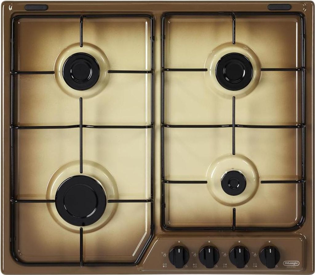 De'Longhi YTF 46 ASV Schwarz, Braun, Sand Eingebauter Gasherd 4 Brenner