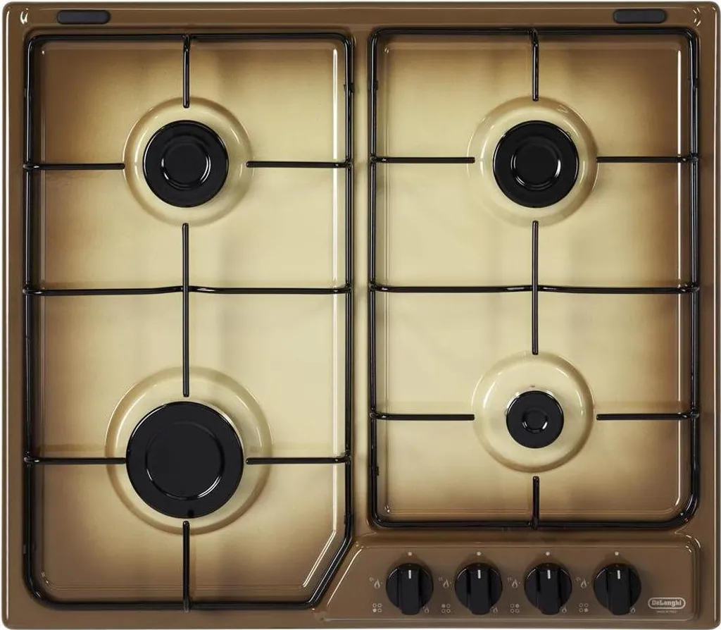 Table de Cuisson à Gaz 4 Feux De'Longhi YTF 46 ASV Encastrable Noir