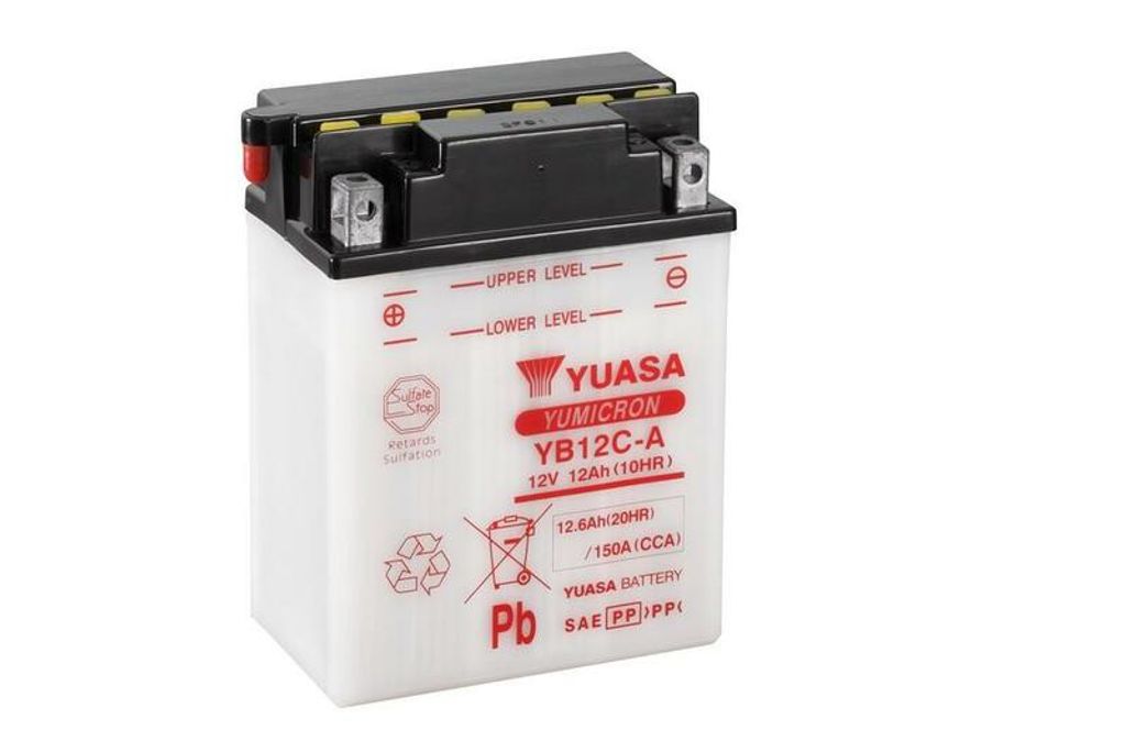 YUASA YB12C-A Batteries 12 AH Image du produit 